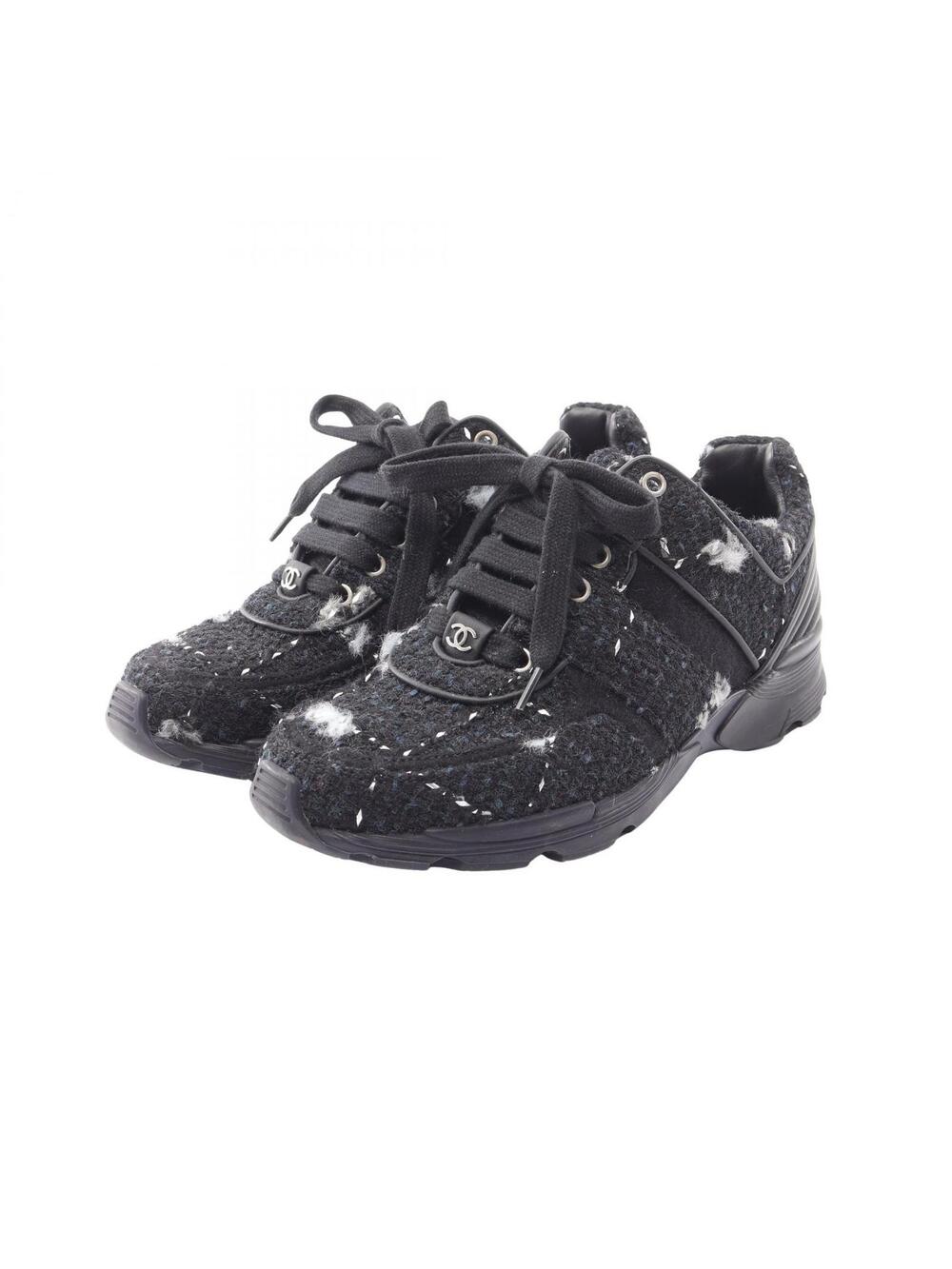 Chanel Coco Mark Sneakers Shoes Fabric #361563C49B